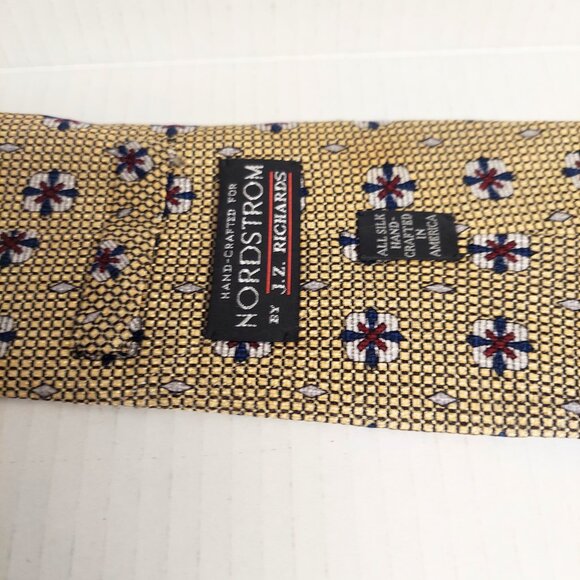 J Z Richards For Nordstrom All Silk Handcrafted Necktie 60”x4” - Picture 4 of 8